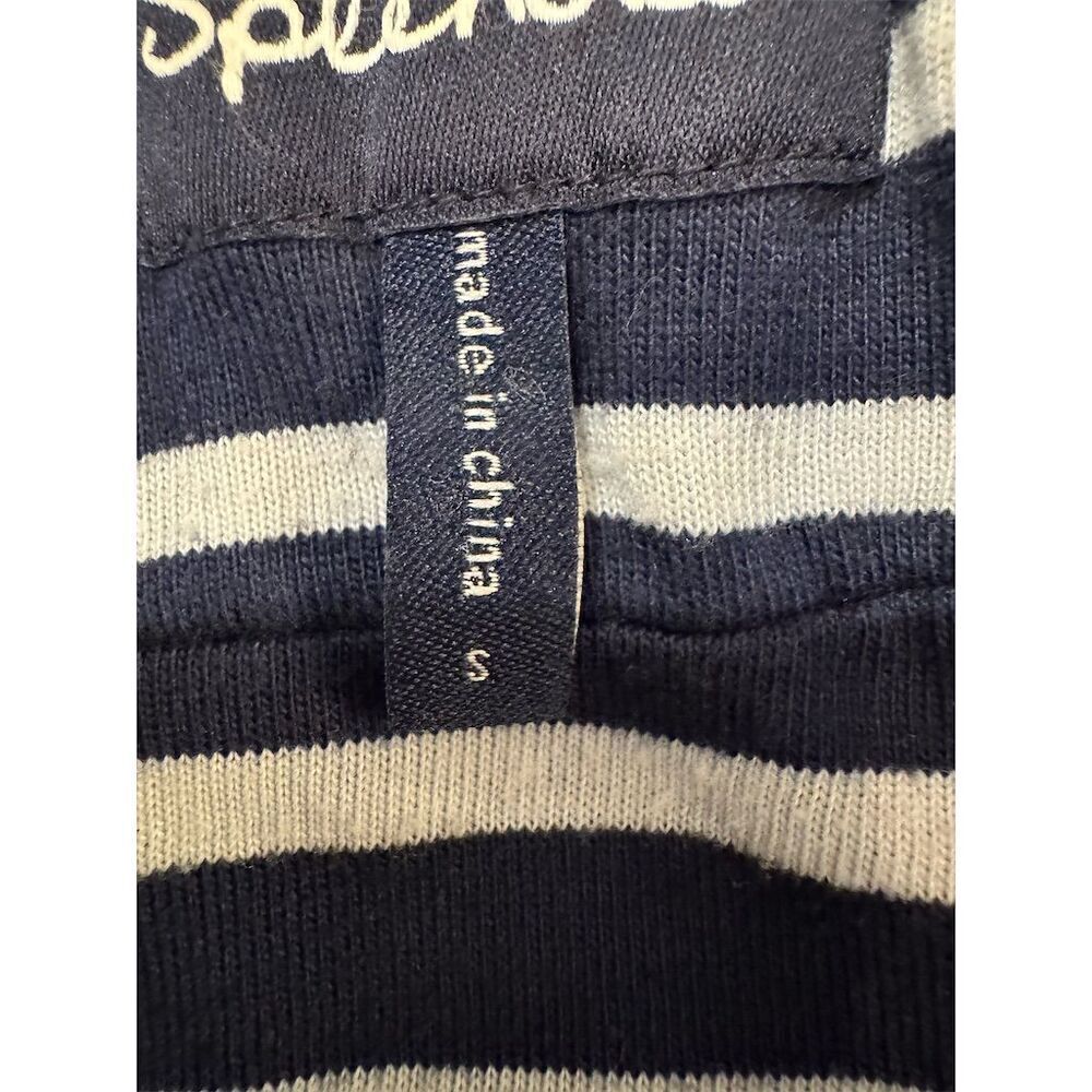Splendid Women's Blue Denim Jacket Striped Hood. Size Small. - Picture 16 of 16